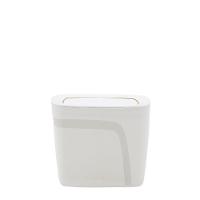 Lixeira Tramontina Compact Em Polipropileno Branco Com Tampa Basculante 6,5 L - 1