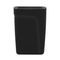 Lixeira Tramontina Compact Em Polipropileno Preto Com Tampa Basculante 10,5 L - 1