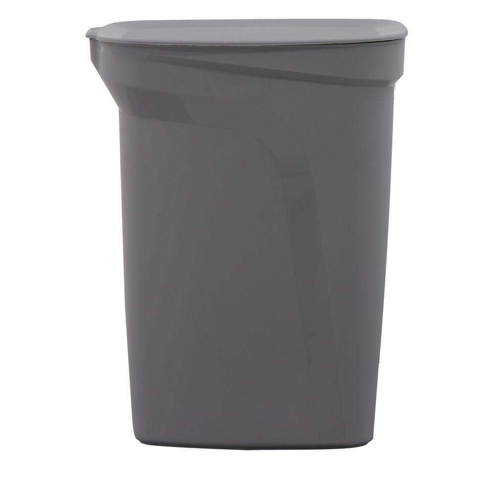 Lixeira Tramontina Compact 10l Cinza Haste Aço Galvanizado - 6