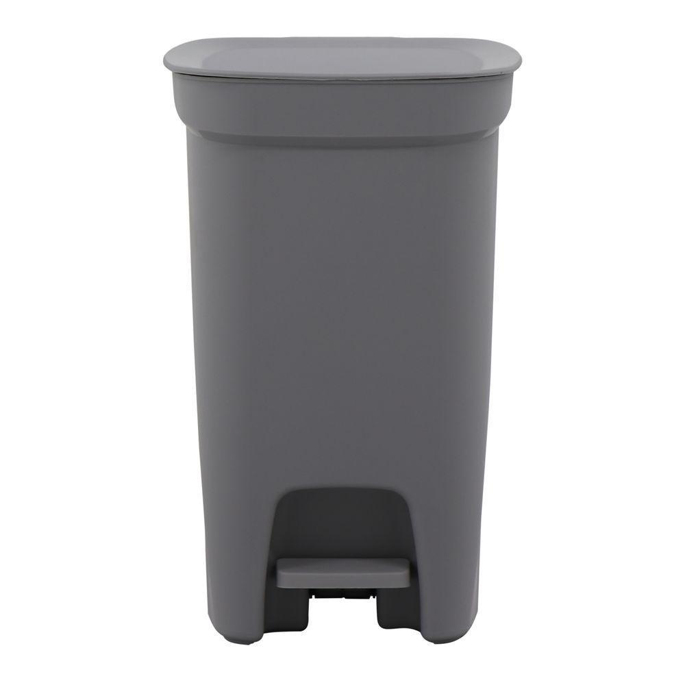 Lixeira Tramontina Compact 10l Cinza Haste Aço Galvanizado - 7