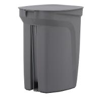 Lixeira Tramontina Compact 10l Cinza Haste Aço Galvanizado - 3