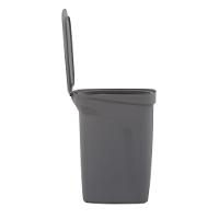 Lixeira Tramontina Compact 10l Cinza Haste Aço Galvanizado - 5