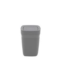 Lixeira Tramontina Compact Em Polipropileno Cinza Com Tampa Basculante 6,5 L