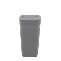 Lixeira Tramontina Compact Em Polipropileno Cinza Com Tampa Basculante 8,5 L