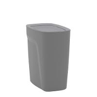 Lixeira Tramontina Compact Em Polipropileno Cinza Com Tampa Basculante 8,5 L - 6