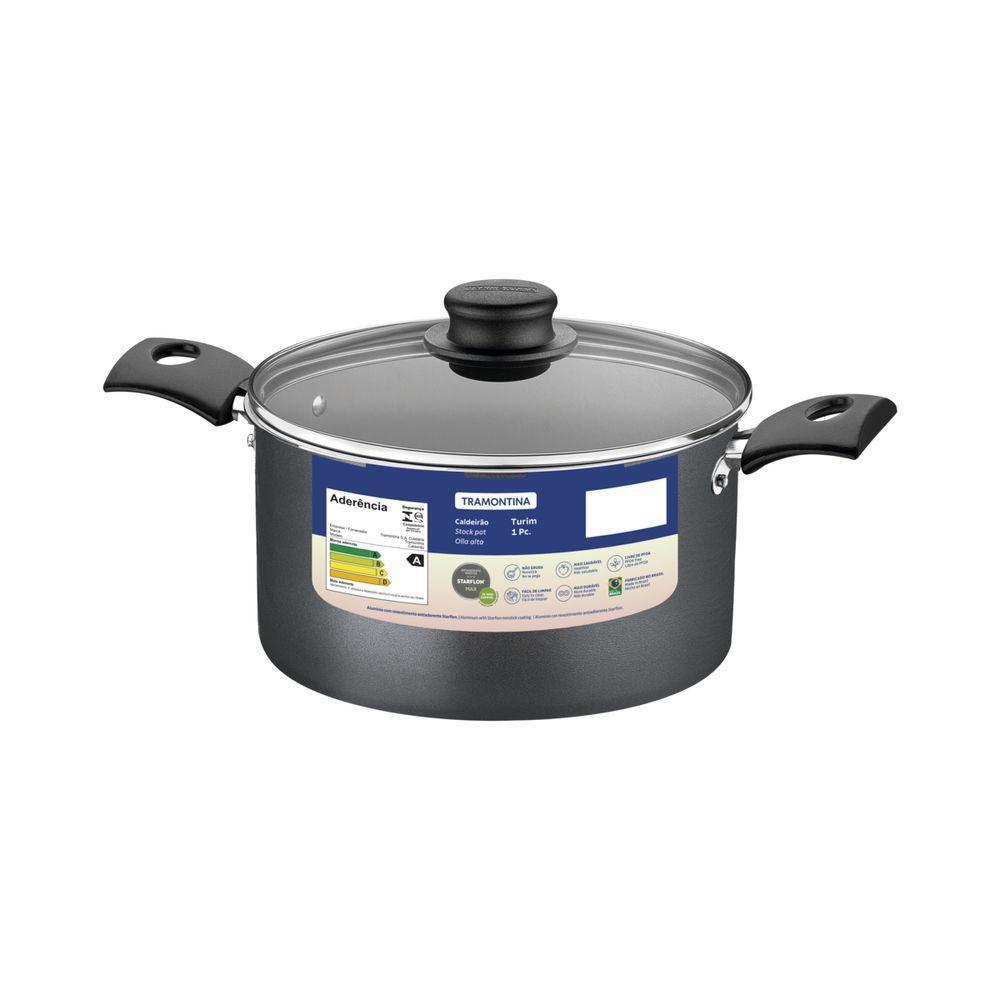 Caldeirão Tramontina Turim Em Alumínio Com Revestimento Interno E Externo Em Antiaderente Starflon - 1