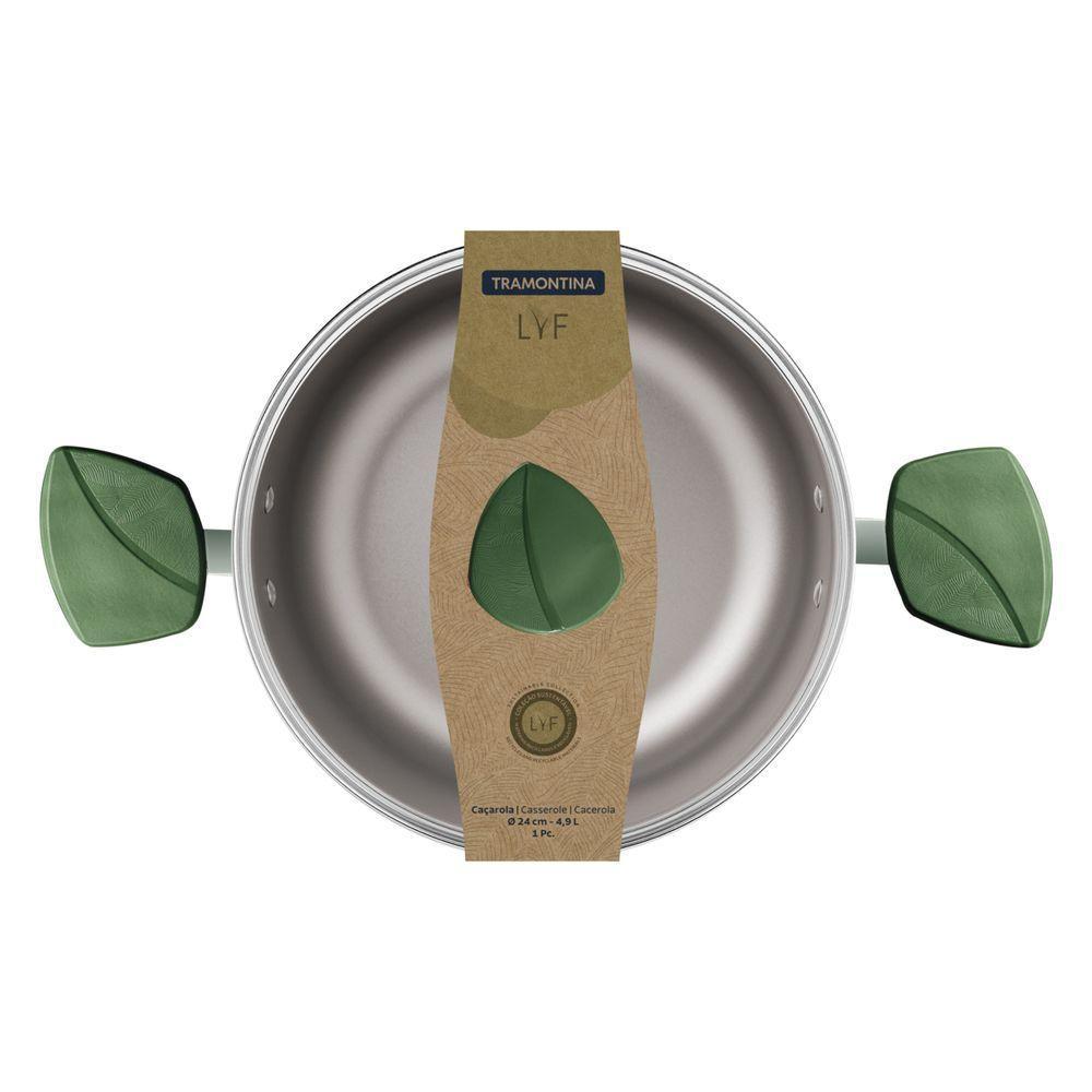 Caçarola Tramontina Em Alumínio Com Revestimento Antiaderente Starflon Max Verde 24 Cm - 2