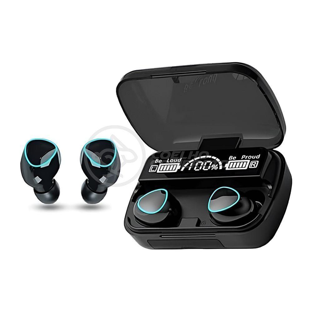 Fone De Ouvido Tws M10 Bluetooth V5.3 Sem Fio Com Display Led Power Bank E Microfone - 1