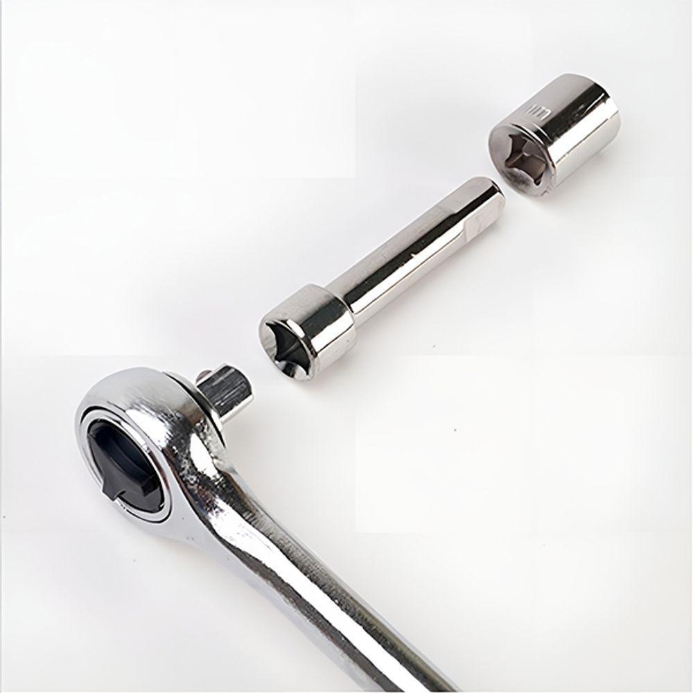 Kit Soquete 40 Peças Chave Catraca Encaixe 1-4" E 3-8" Ferramentas Automotivas - 3