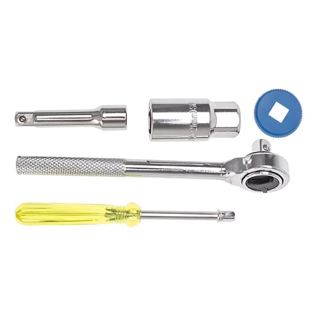 Kit Soquete 40 Peças Chave Catraca Encaixe 1-4" E 3-8" Ferramentas Automotivas - 5