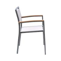 Kit 4 Cadeiras área Externa Com Tela Mesh Mangue De Alumínio Amêndoa/bege G56 - Gran Belo - 2