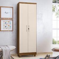Armário Multiuso Com Chave 2 Portas Isabela Mel E Off White Rud Rack - 1