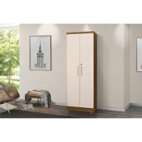 Armário Multiuso Com Chave 2 Portas Isabela Mel E Off White Rud Rack - 2