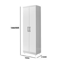 Armário Multiuso Organizador Branco Anna 2 Portas Rud Rack - 4