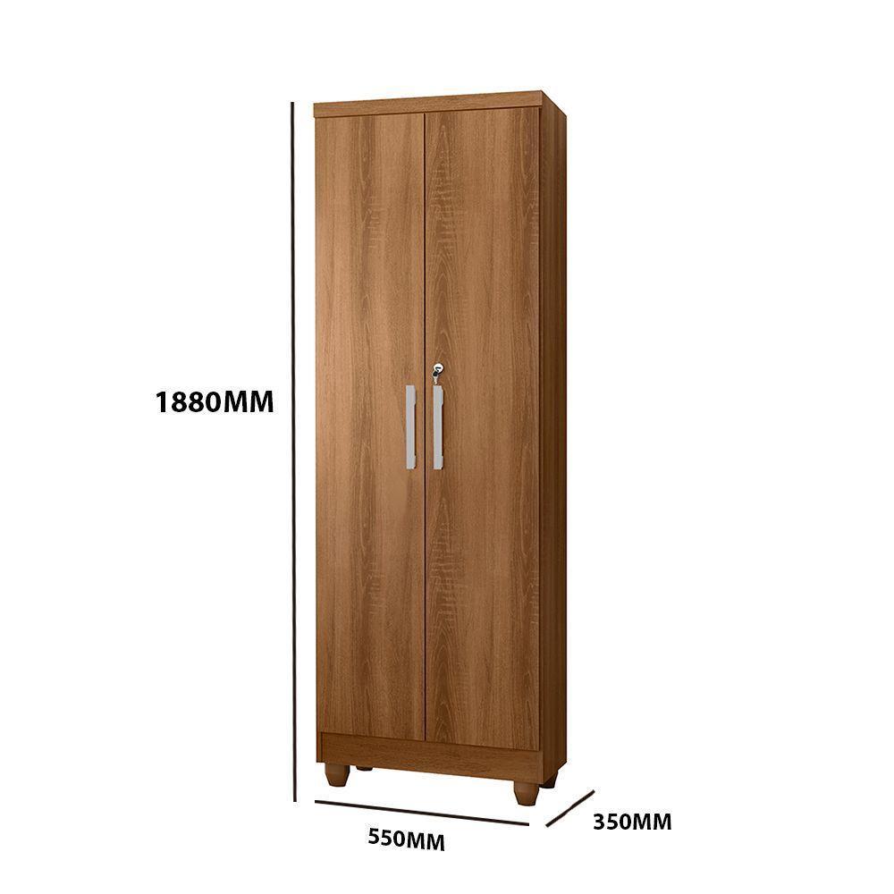 Armário Multiuso Sapateira 2 Portas Com Chave Isabela Mel Rud Rack - 5