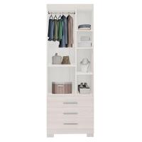 Guarda Roupa Solteiro 2 Portas E 3 Gavetas Floripa Branco Rud Rack