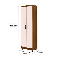 Armário Multiuso Organizador Mel E Off White Anna 2 Portas Rud Rack - 4