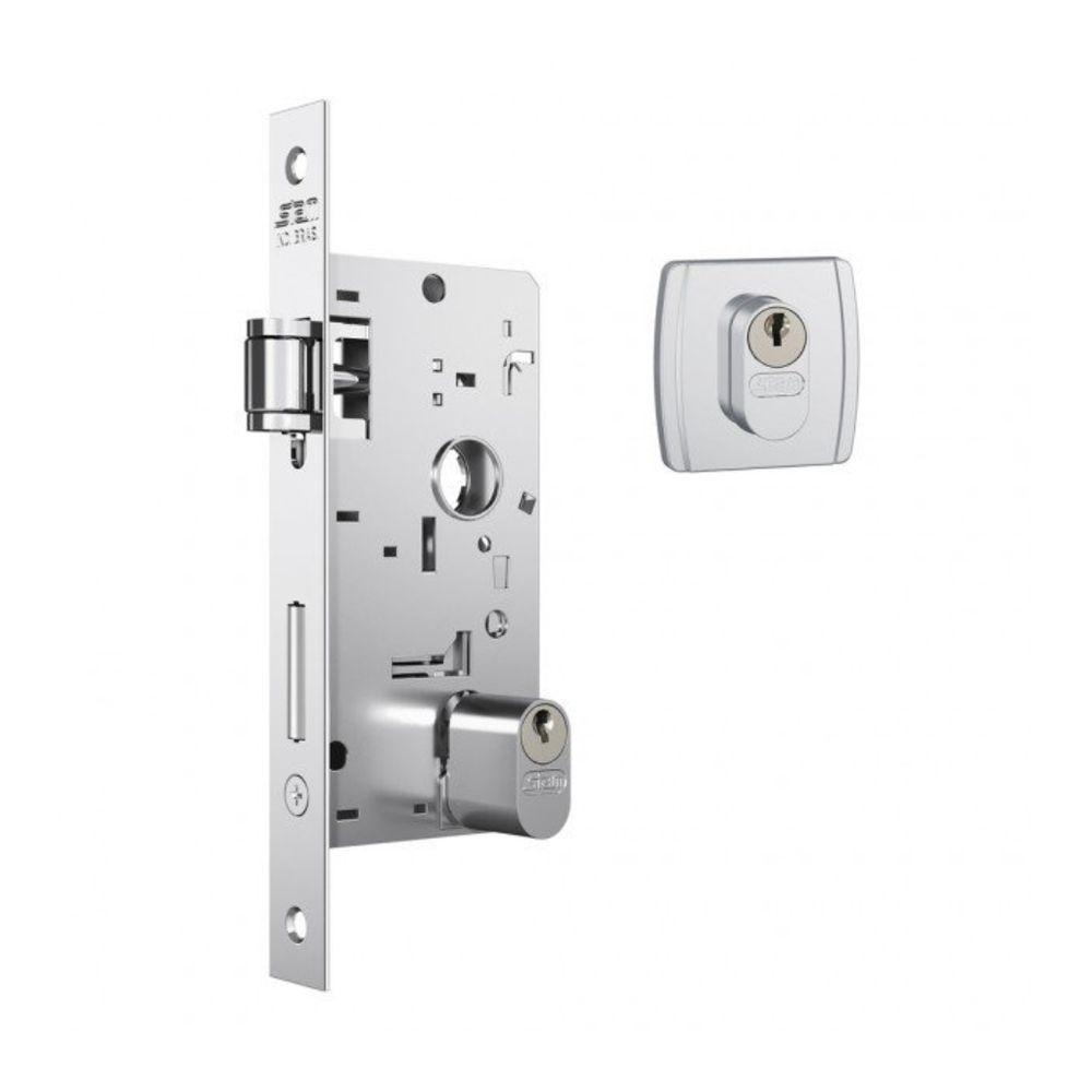 Fechadura Pivotante 803 Roseta Quadrada Inox - Stam - 1