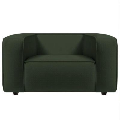 Poltrona Decorativa Cecília Linho - Doce Sonho Móveis Cor Verde