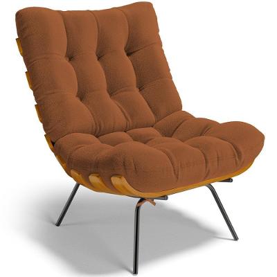 Poltrona Decorativa Costela L02 Terracota - Lyam Decor