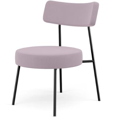 Poltrona Decorativa Londres L02 Para Sala De Estar Suede Rosa Lyam Decor