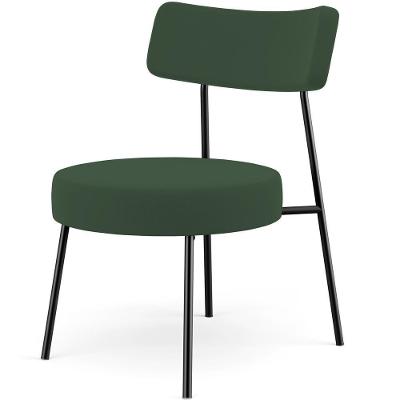 Poltrona Decorativa Londres L02 Para Sala De Estar Suede Verde Lyam Decor