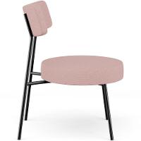 Poltrona Decorativa Base Fixa Londres L02 Linho Rosê - Lyam