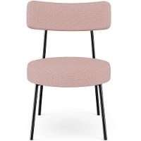 Poltrona Decorativa Base Fixa Londres L02 Linho Rosê - Lyam - 7