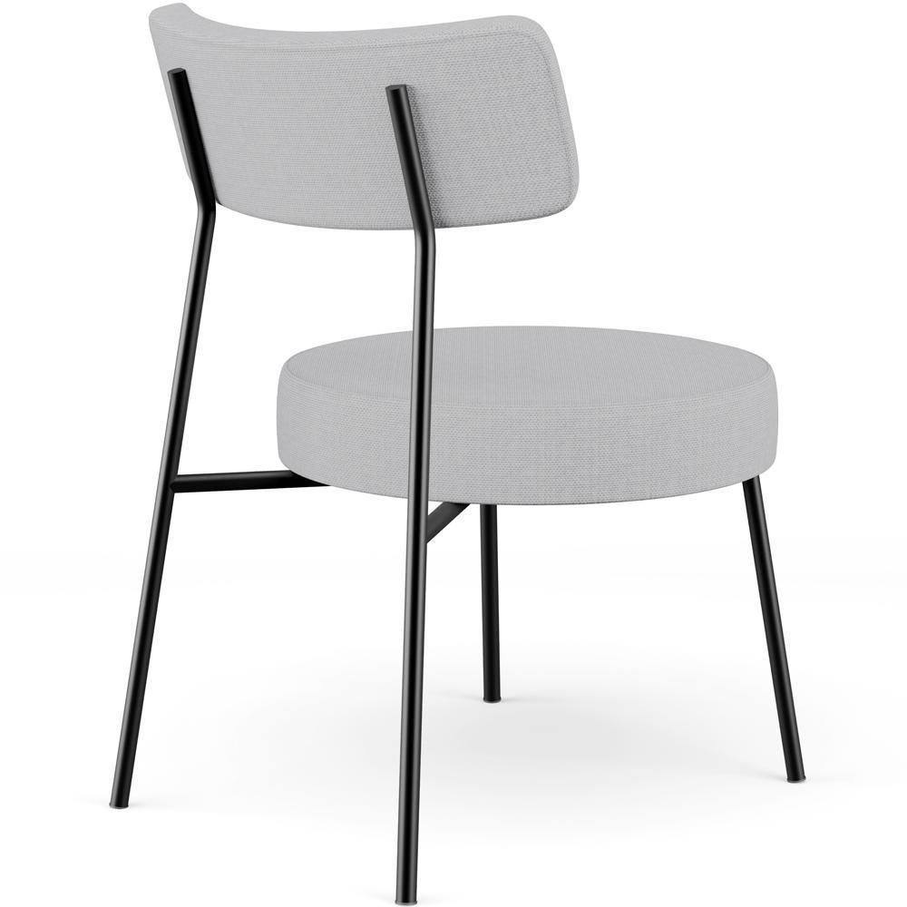 Poltrona Decorativa Base Fixa Londres L02 Linho Cinza - Lyam - 4