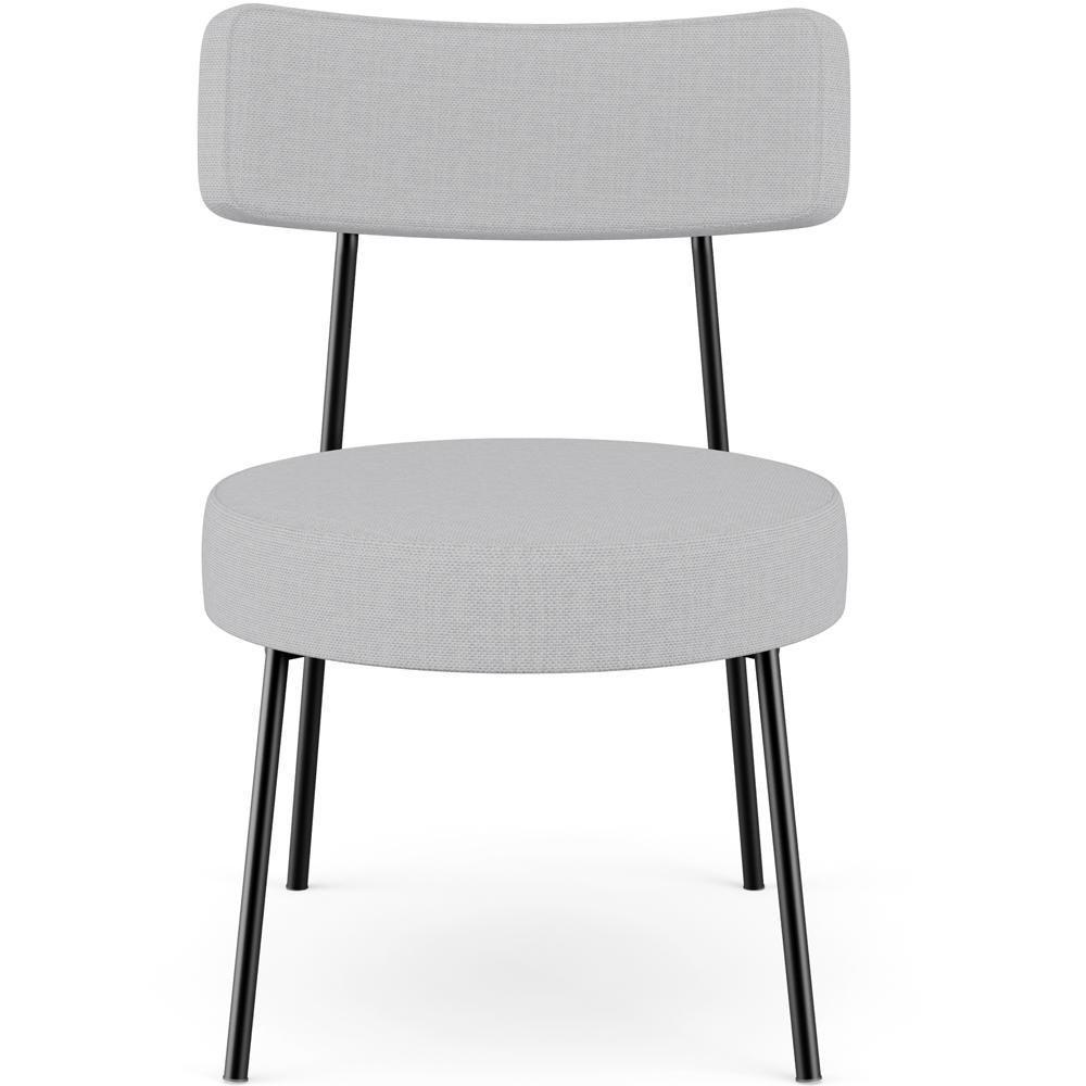 Poltrona Decorativa Base Fixa Londres L02 Linho Cinza - Lyam - 5