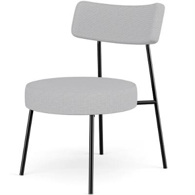 Poltrona Decorativa Londres L02 Para Sala De Estar Linho Cinza Lyam Decor