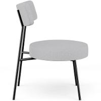 Poltrona Decorativa Base Fixa Londres L02 Linho Cinza - Lyam - 2