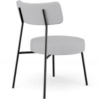 Poltrona Decorativa Base Fixa Londres L02 Linho Cinza - Lyam