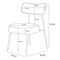 Poltrona Decorativa Base Fixa Londres L02 Linho Bege Escuro - Lyam - 3