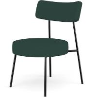 Poltrona Decorativa Base Fixa Londres L02 Linho Verde Musgo - Lyam - 1