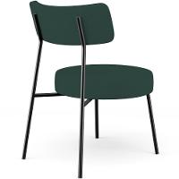 Poltrona Decorativa Base Fixa Londres L02 Linho Verde Musgo - Lyam