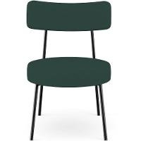 Poltrona Decorativa Base Fixa Londres L02 Linho Verde Musgo - Lyam - 6