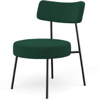 Poltrona Decorativa Base Fixa Londres L02 Bouclê Verde - Lyam - 1