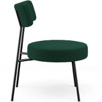 Poltrona Decorativa Base Fixa Londres L02 Bouclê Verde - Lyam - 2