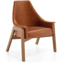 Poltrona Decorativa Sakura L02 Couríssimo Camel - Lyam Decor - 1