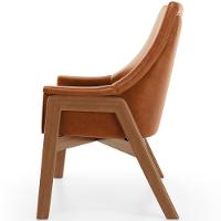 Poltrona Decorativa Sakura L02 Couríssimo Camel - Lyam Decor - 2