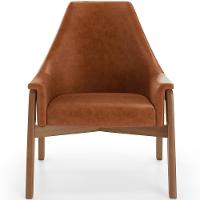 Poltrona Decorativa Sakura L02 Couríssimo Camel - Lyam Decor - 5