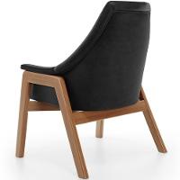 Kit 02 Poltronas Decorativa Sakura L02 Couríssimo Preto - Lyam Decor