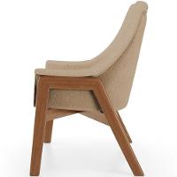 Poltrona Decorativa Sakura L02 Linho Bege Escuro - Lyam Decor - 2