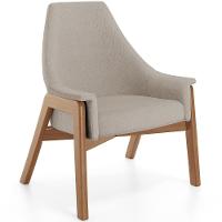 Poltrona Decorativa Sakura L02 Linho Bege - Lyam Decor - 1