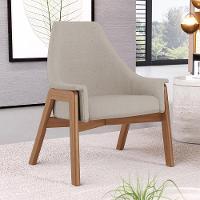 Poltrona Decorativa Sakura L02 Linho Bege - Lyam Decor - 6