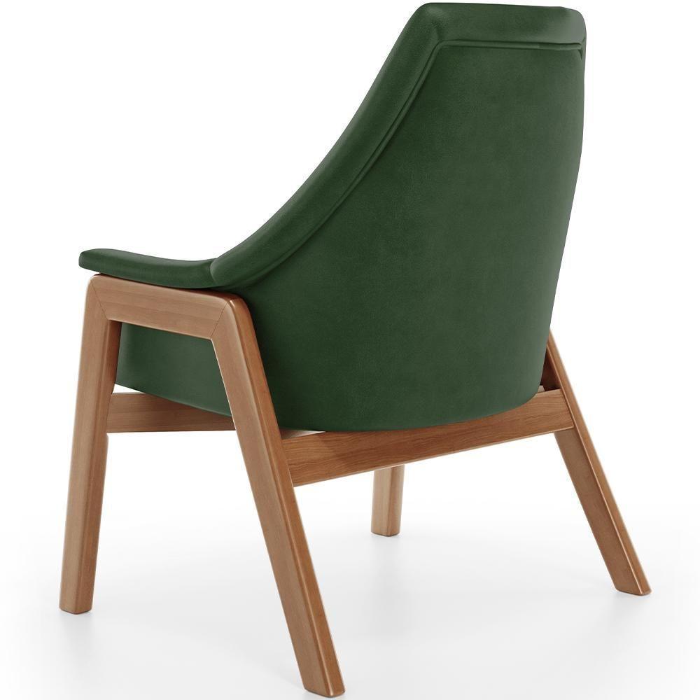 Poltrona Decorativa Sakura L02 Couríssimo Verde Musgo - Lyam Decor - 4