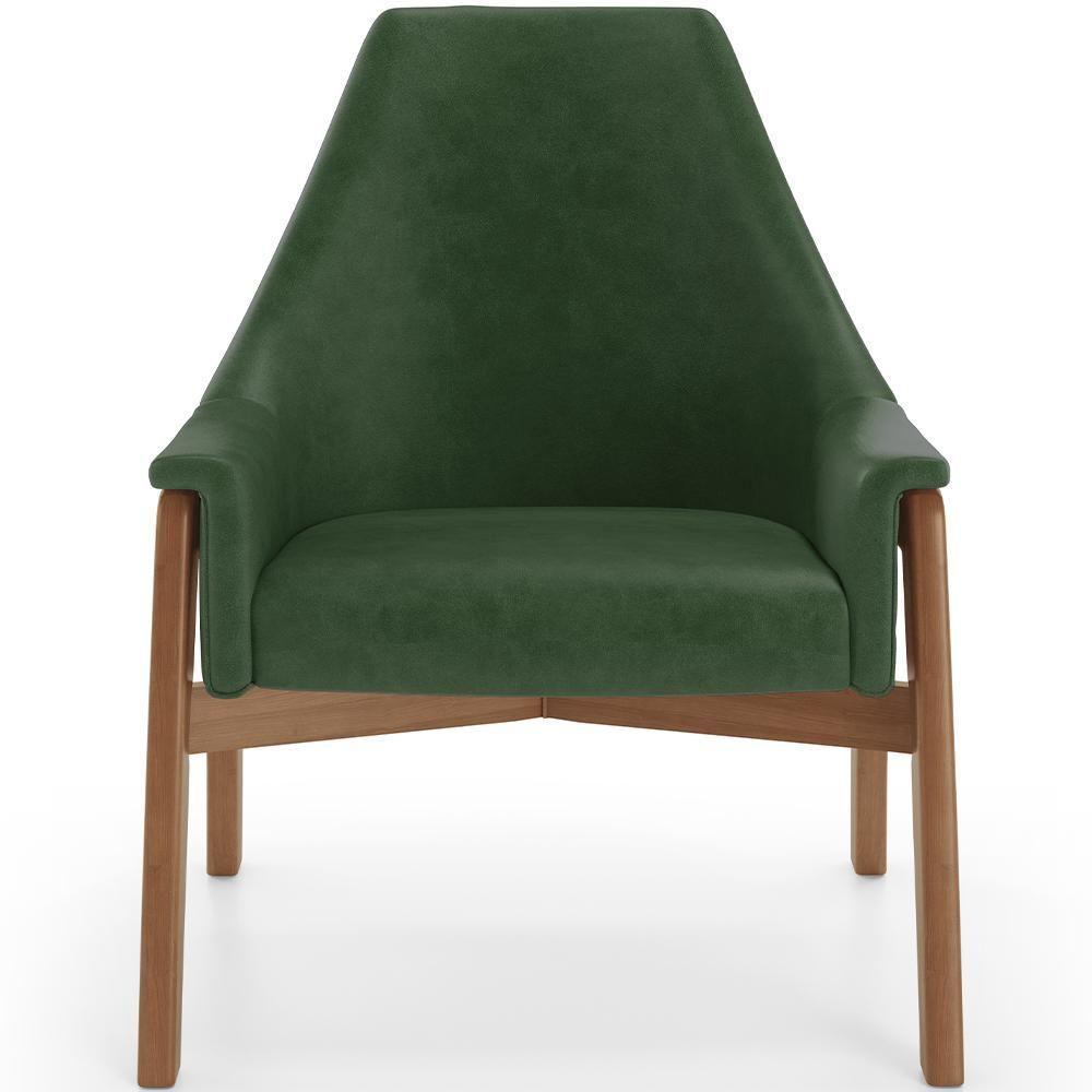 Poltrona Decorativa Sakura L02 Couríssimo Verde Musgo - Lyam Decor - 5