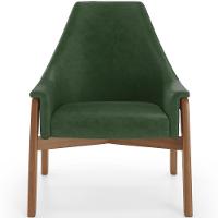 Poltrona Decorativa Sakura L02 Couríssimo Verde Musgo - Lyam Decor - 5