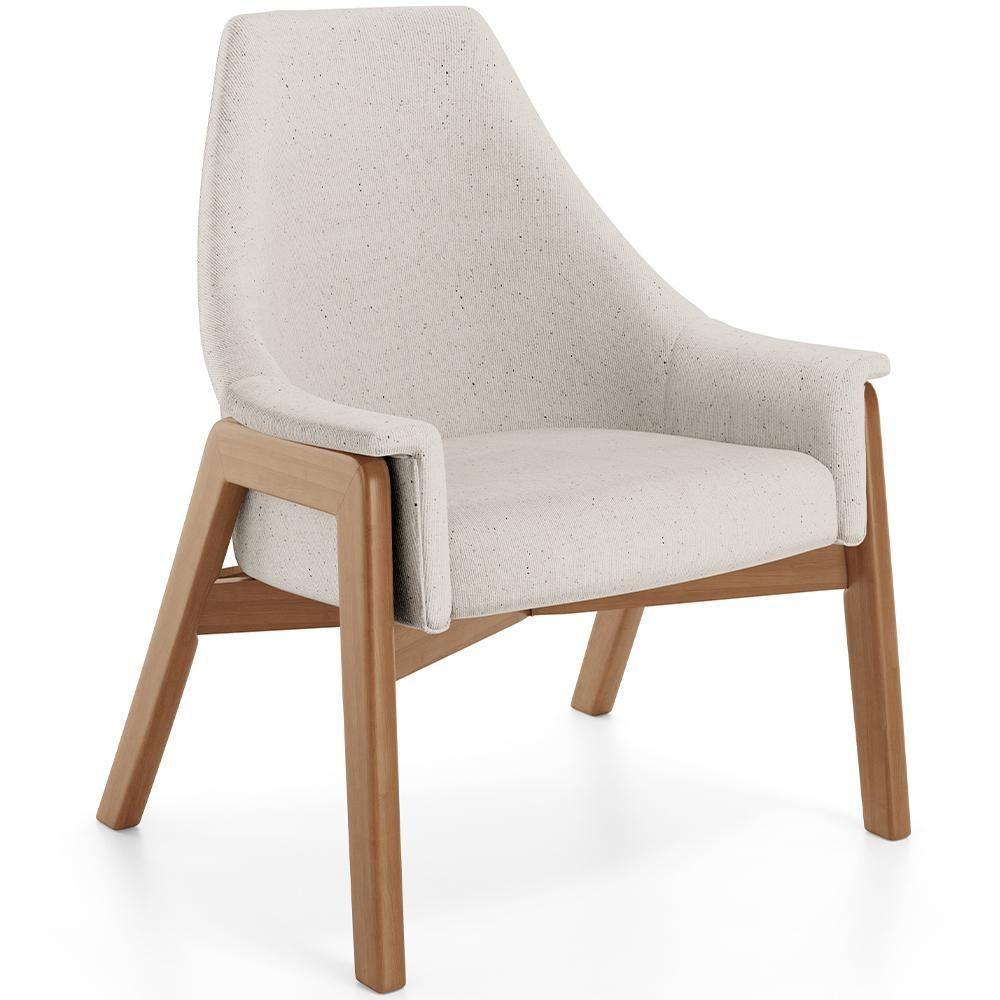 Poltrona Decorativa Sakura L02 Linho Cru - Lyam Decor - 1